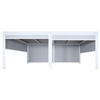 ALU PERGOLA MIT SEITENWAND Weiß - Weiß, Metall (590/224/306cm) - MCW