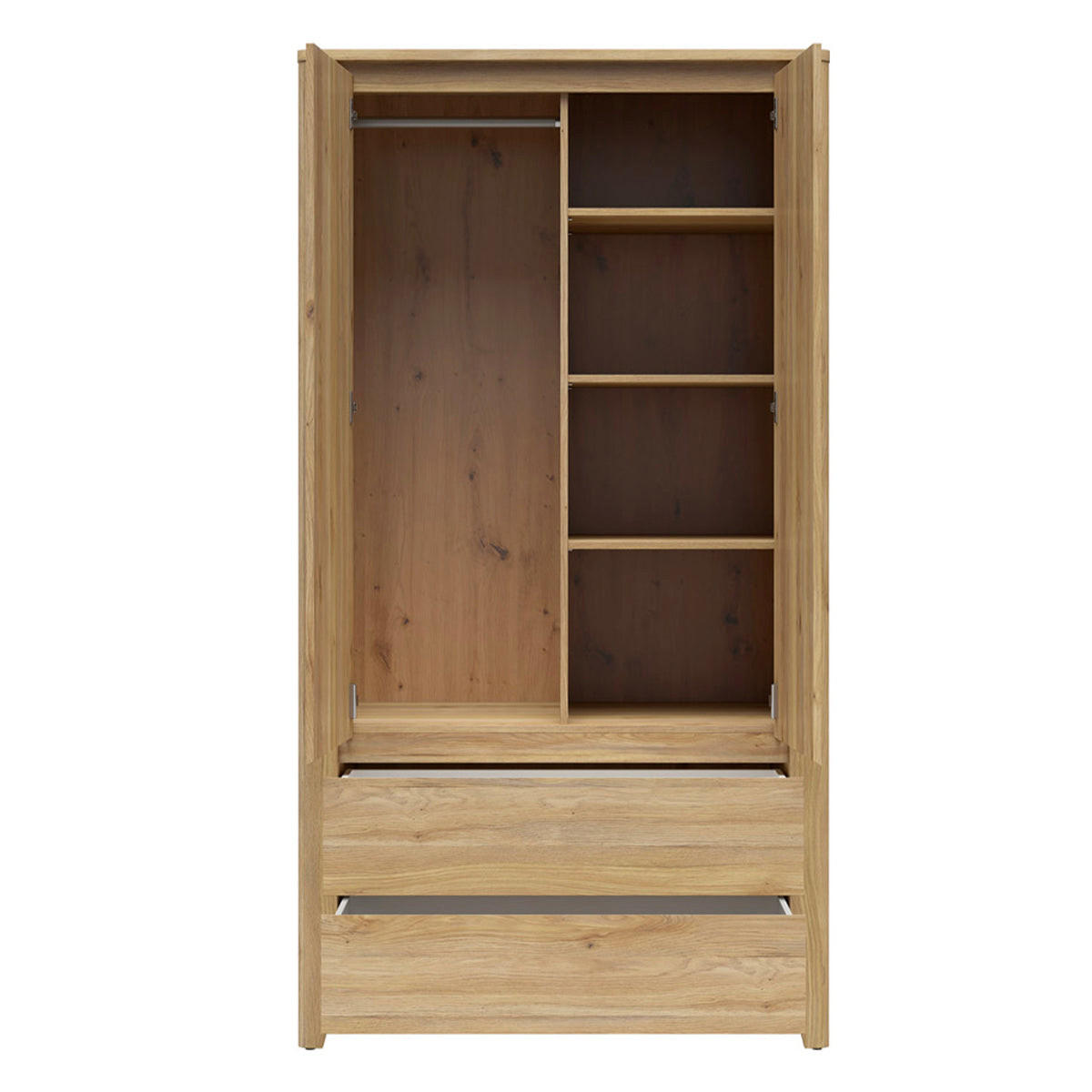SKŘÍŇ 2DVEŘOVÁ Samara Dřevo - hnědá, kompozitní dřevo (106.5/200/56.5cm) - Petits-meubles