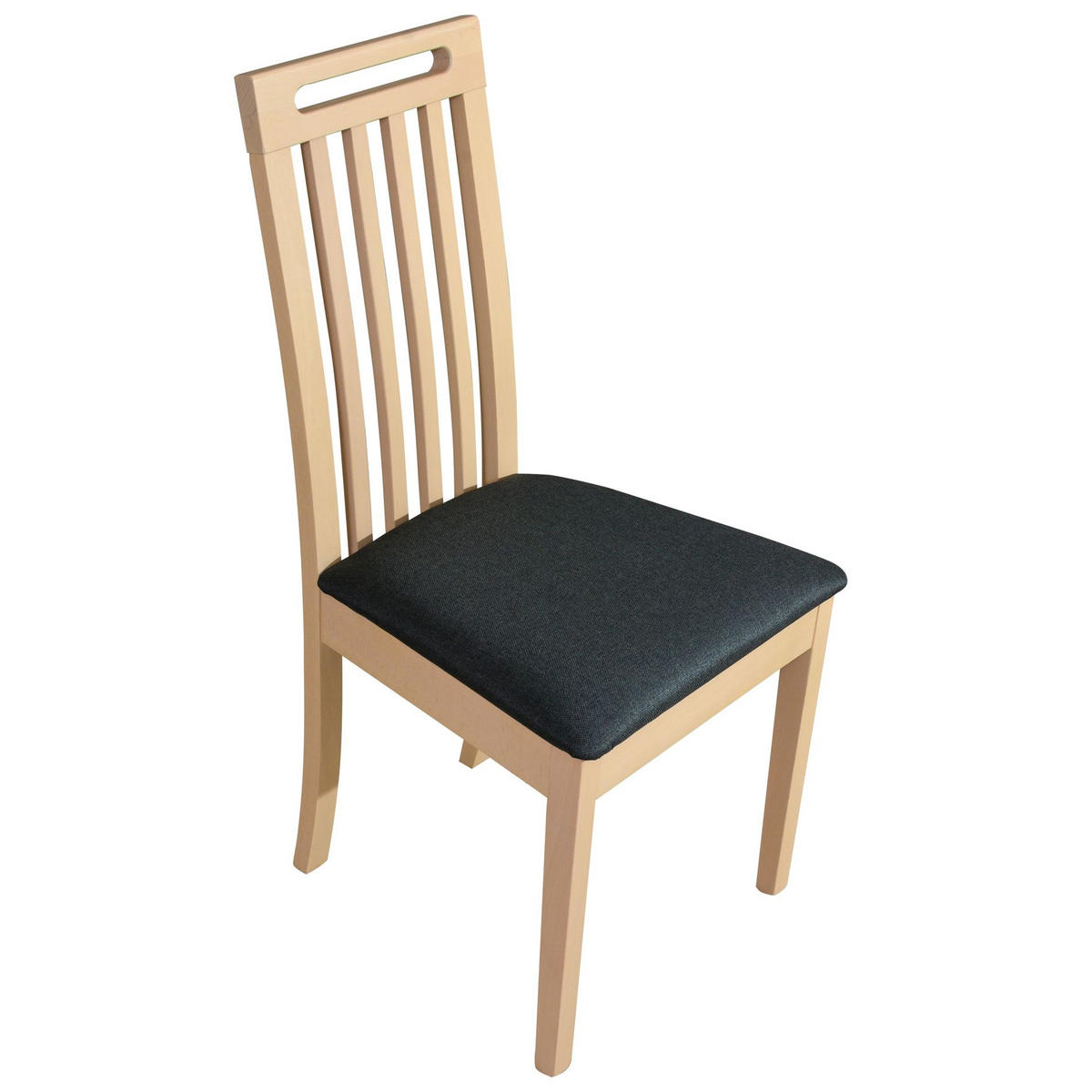 HOLZSTUHL Salvins Dunkelgrau/Sonoma-Eiche - Dunkelgrau, Holz/Textil (47/85/40cm) - Selsey