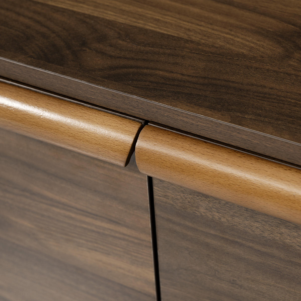 SIDEBOARD in Braun mit Marmor-Optik und Schubladen für Wohnzimmer, B120/T40/H77 cm - Braun, Holz/Holzwerkstoff (120/77/40cm) - STILVORA