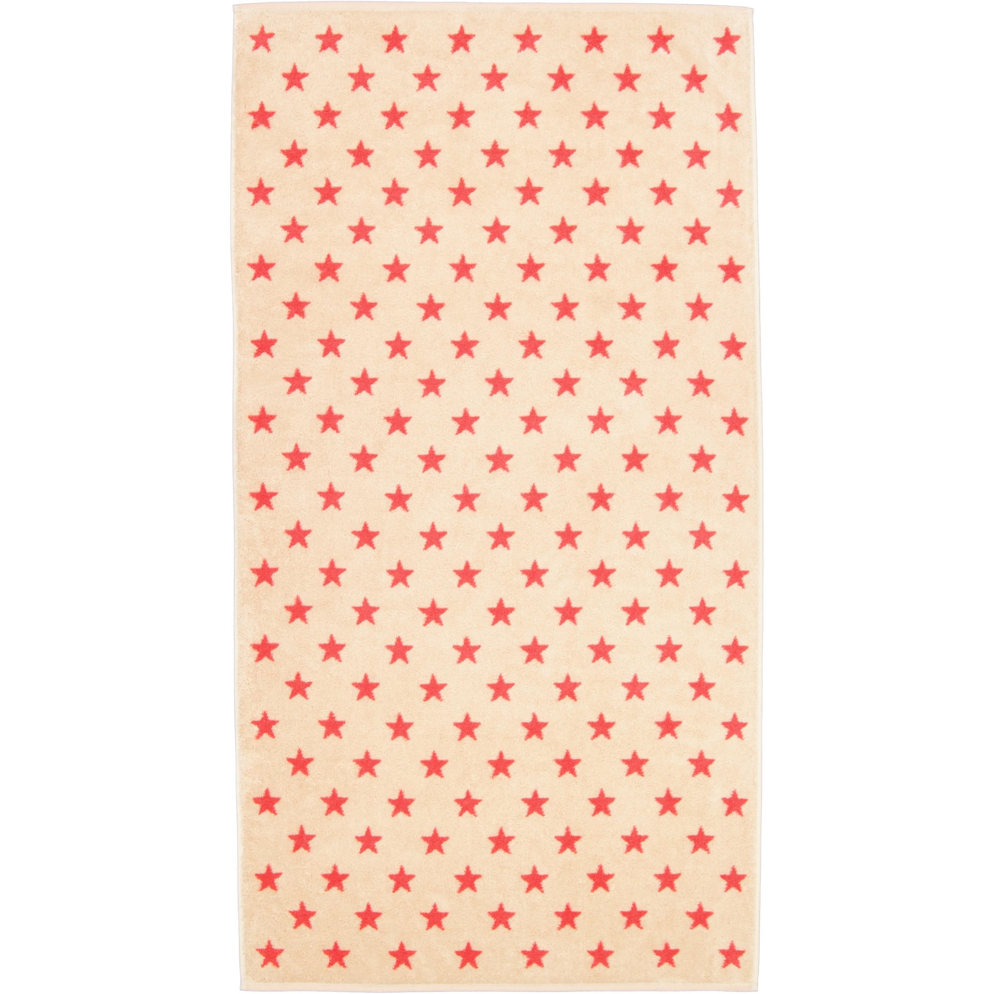 DUSCHTUCH NEW STARS STERNE KLEIN 6261 BEIGE/PINK - 32 - Rosa, Textil (70/140cm) - Cawoe