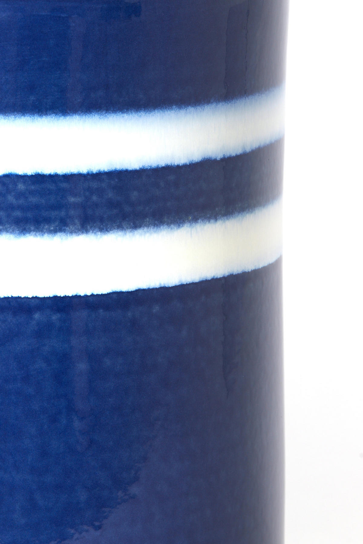 BEISTELLTISCH Mooca Blau Ø42/34 cm - Blau, Keramik (42/42/34cm) - Light & Living