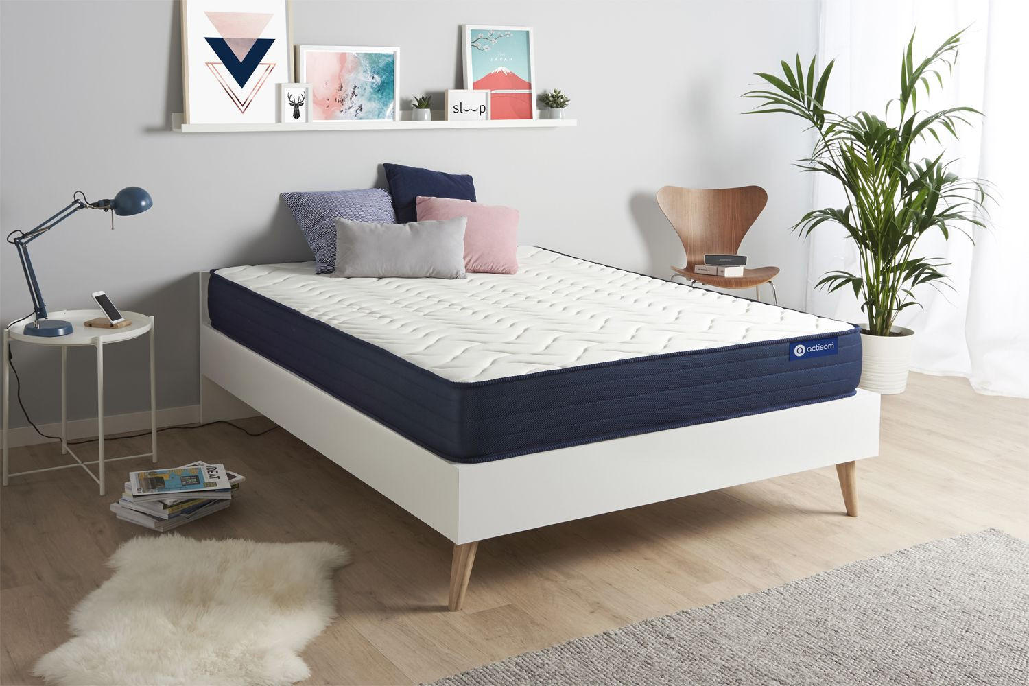 MATRATZE Actimemo life Memory-Schaum 160 x 200 cm h4 - Weiß, Textil (160/200cm) - ACTISOM