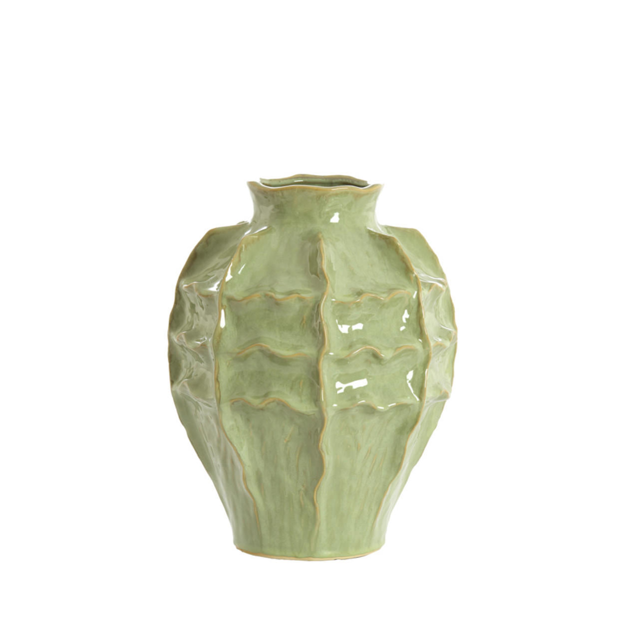 Light & Living Vase Grün 35 cm