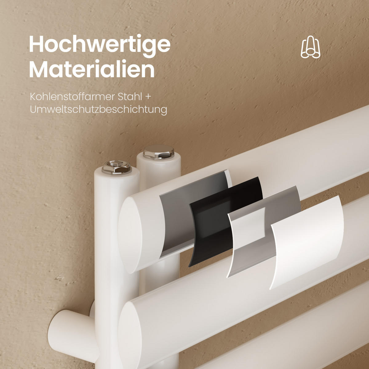 HEIZKÖRPER wasserführend Weiß 174/50/6,6 cm - Weiß, Metall (50/174/6.6cm) - EMKE