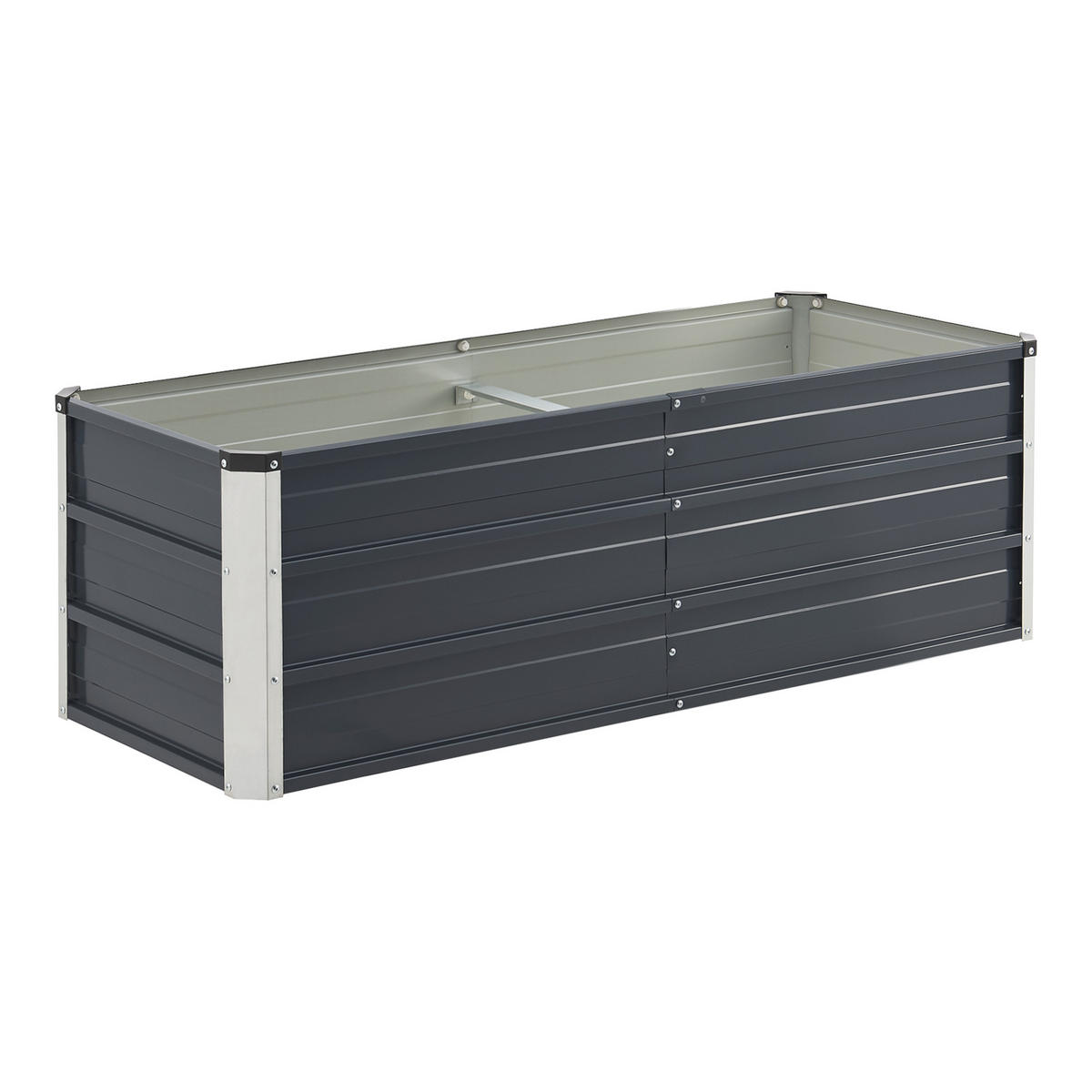PFLANZBEET Nijmegen - Anthrazit, Metall (125/40/47cm) - [en.casa]