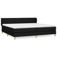 BOXSPRINGBETT 200/200 Cm Schwarz Gewebe - Schwarz, Textil (203/203cm) - vidaXL