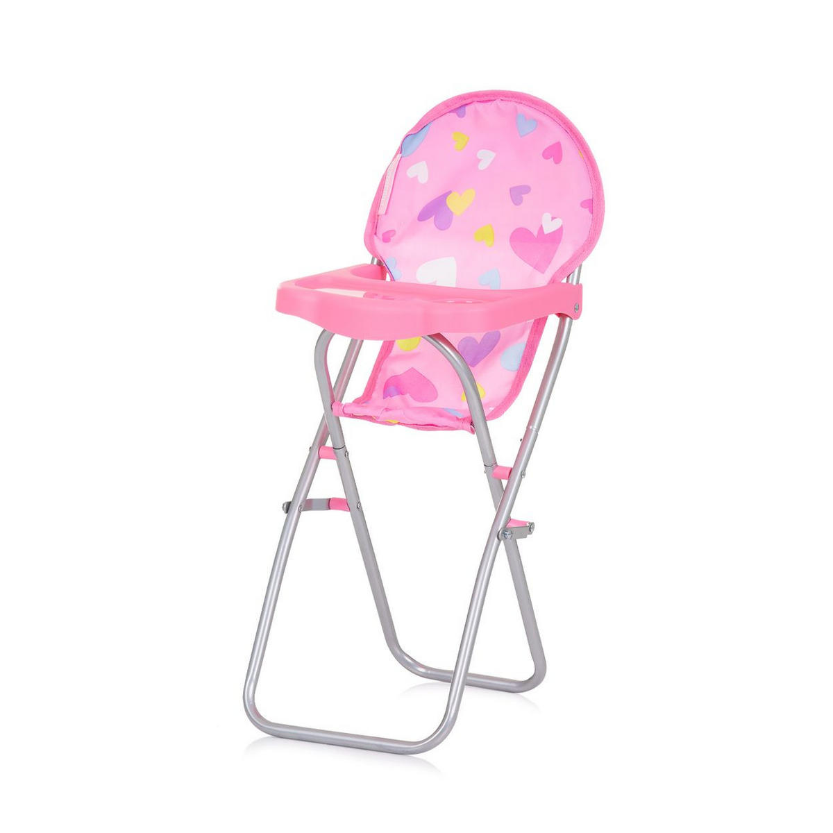 PUPPEN-ZUBEHÖR-SET Trixy rosa 3 in 1, Buggy, Hochstuhl, Tasche, Laufstall, faltbar, Zubehör-Set - Blau, Kunststoff (27/55/51cm) - Chipolino
