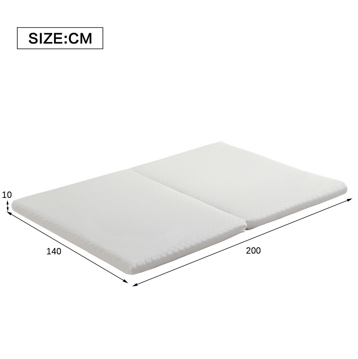 HOCHBETT 140/200 cm weiß Kinderbett aus Kiefernholz mit Kleiderschrank mit Matratze - Weiß, Holzwerkstoff (140/200cm) - OKWISH