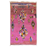 BERBERTEPPICH aus reiner Wolle 196x 312 cm - Pink, Naturmaterialien (196/312cm) - AFK Living