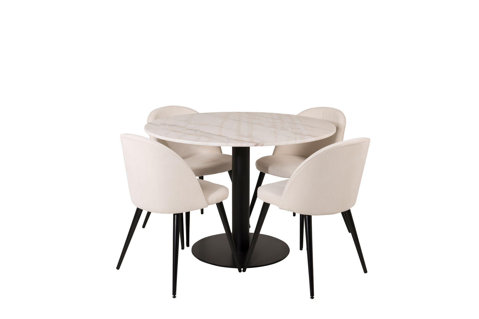 ebuy24 Tischgruppe Beige 106x75x106 cm
