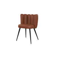ESSZIMMERSTUHL JADA Braun Leder - Dunkelbraun/Braun, Leder (59/79/55cm) - KAWOLA