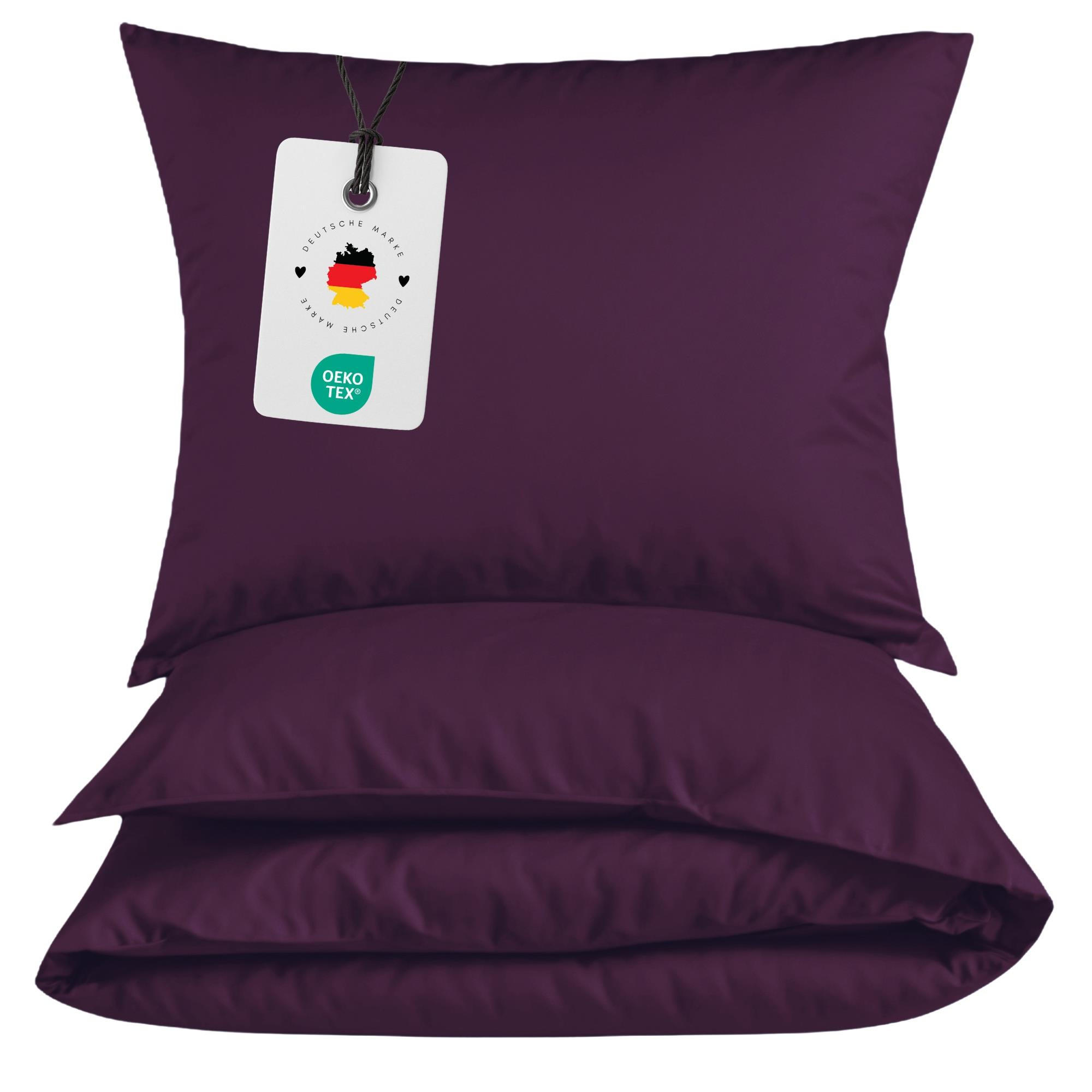 Thumbnail - Carpe Sonno Mikrofaser-Bettwäsche, Lila, Textil, Uni, Füllung: Polyester, Rechteckig, 200x200 cm, Oeko-Tex® Standard 100...