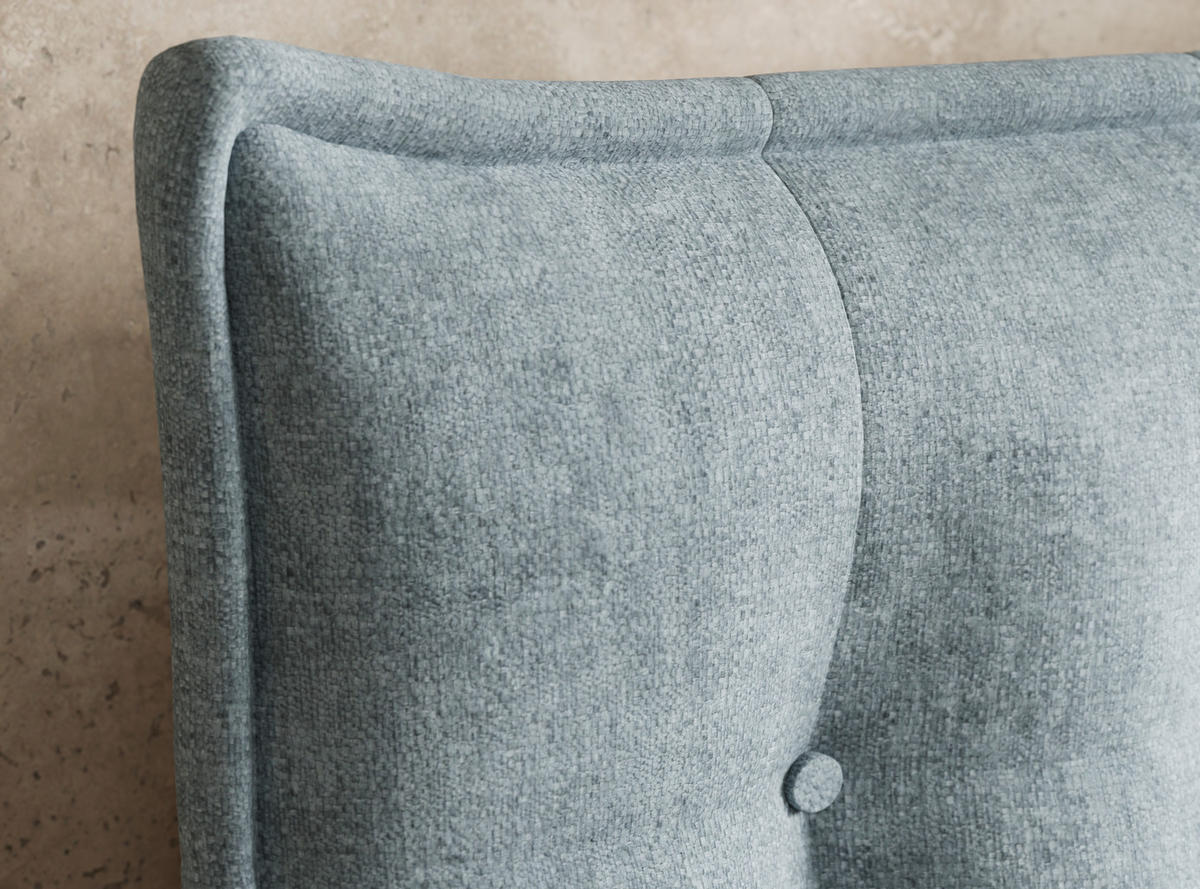 BOXSPRINGBETT Fatu 200/200 cm, in Hellblau, Bettkasten, Matratze, Topper - Schwarz/Hellblau, Holz/Holzwerkstoff (200/200cm) - Maison de Reve