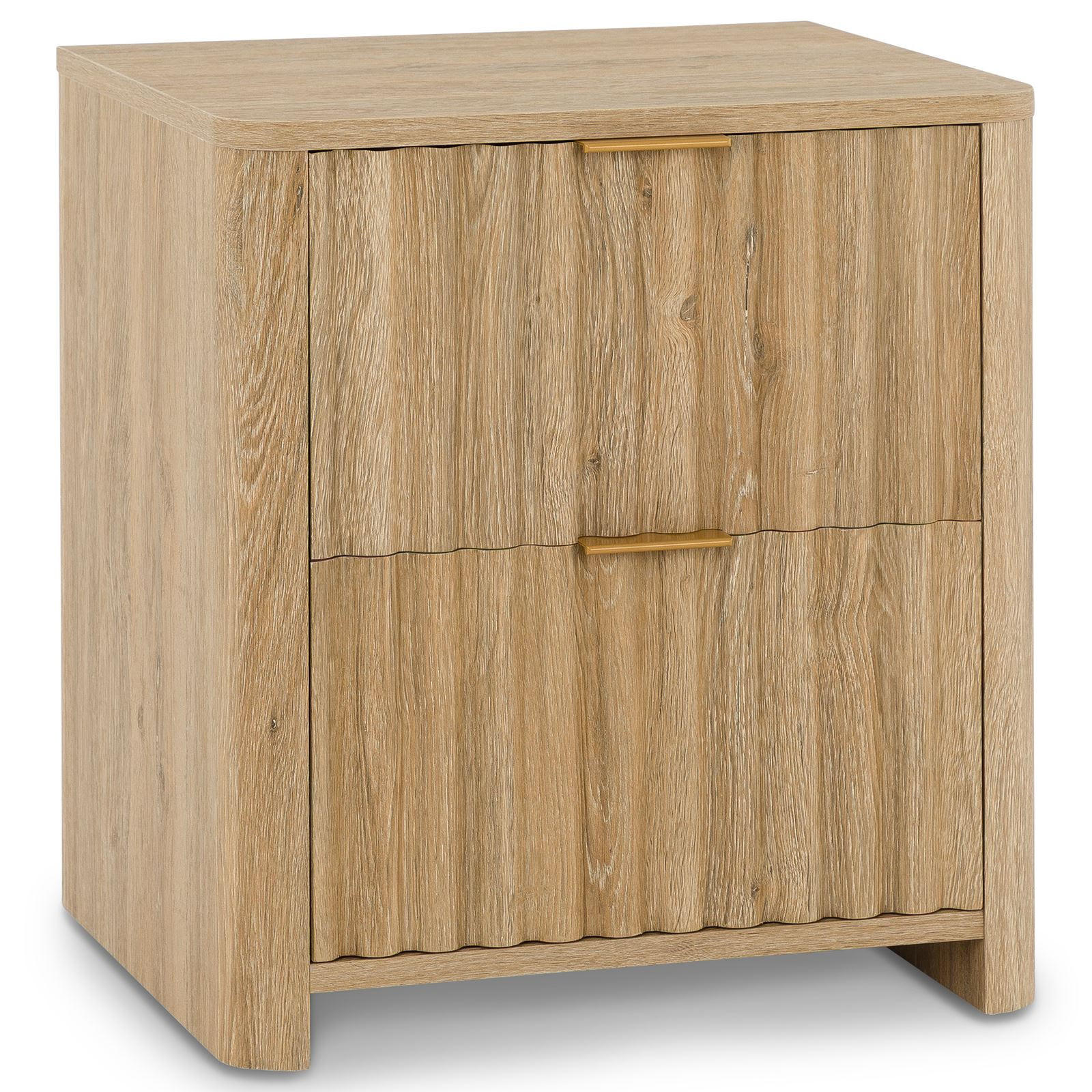 NACHTTISCH ELLA Eiche - Eichefarben, Holzwerkstoff (45/50/39cm) - IDIMEX