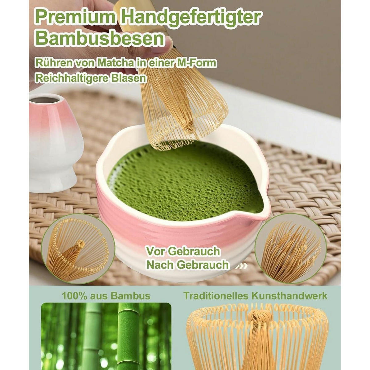 MATCHA Set 7-teilig Rosa - Rosa, Keramik (15/10/20cm)