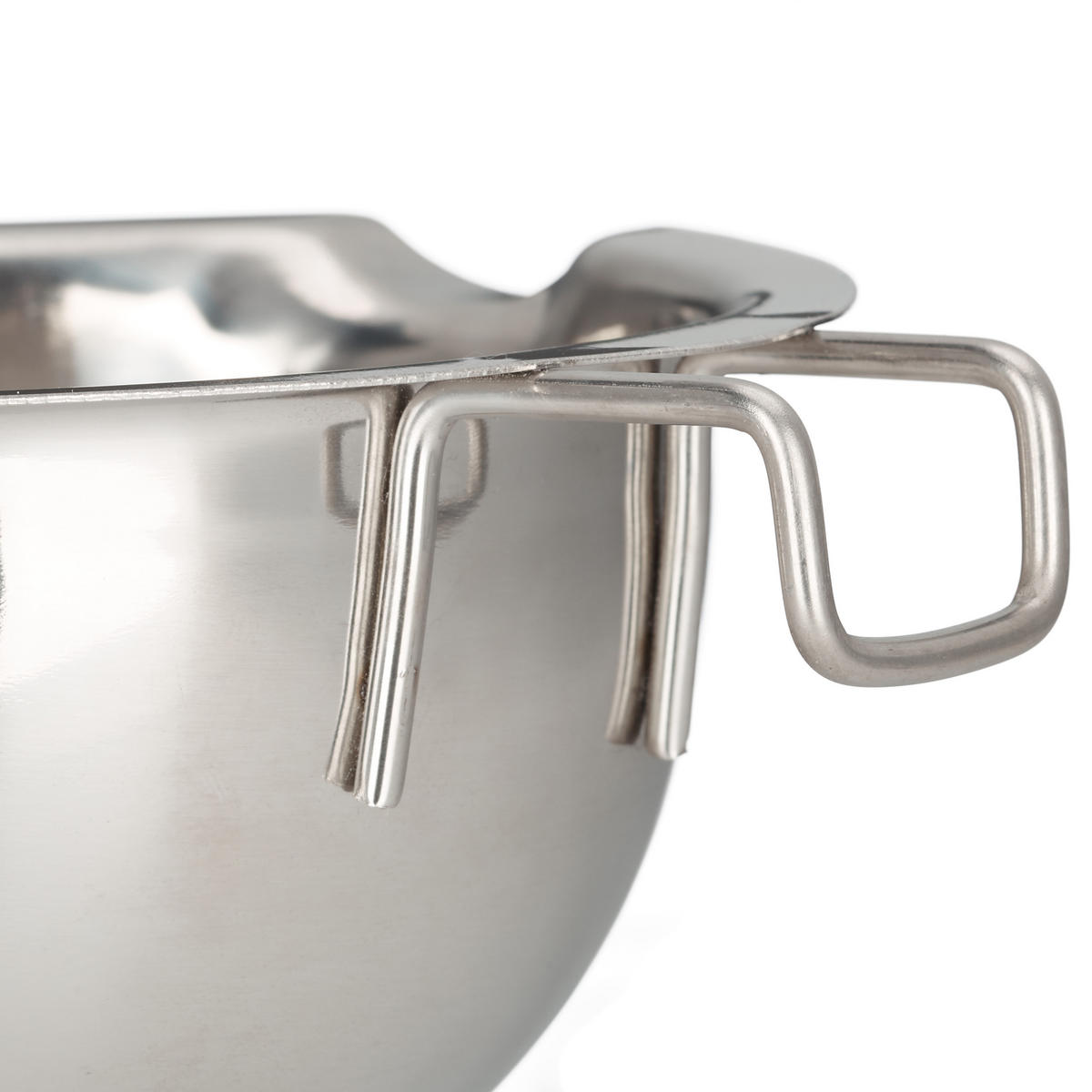 SCHMELZTOPF - Silberfarben, Metall (14/24/6cm) - Relaxdays