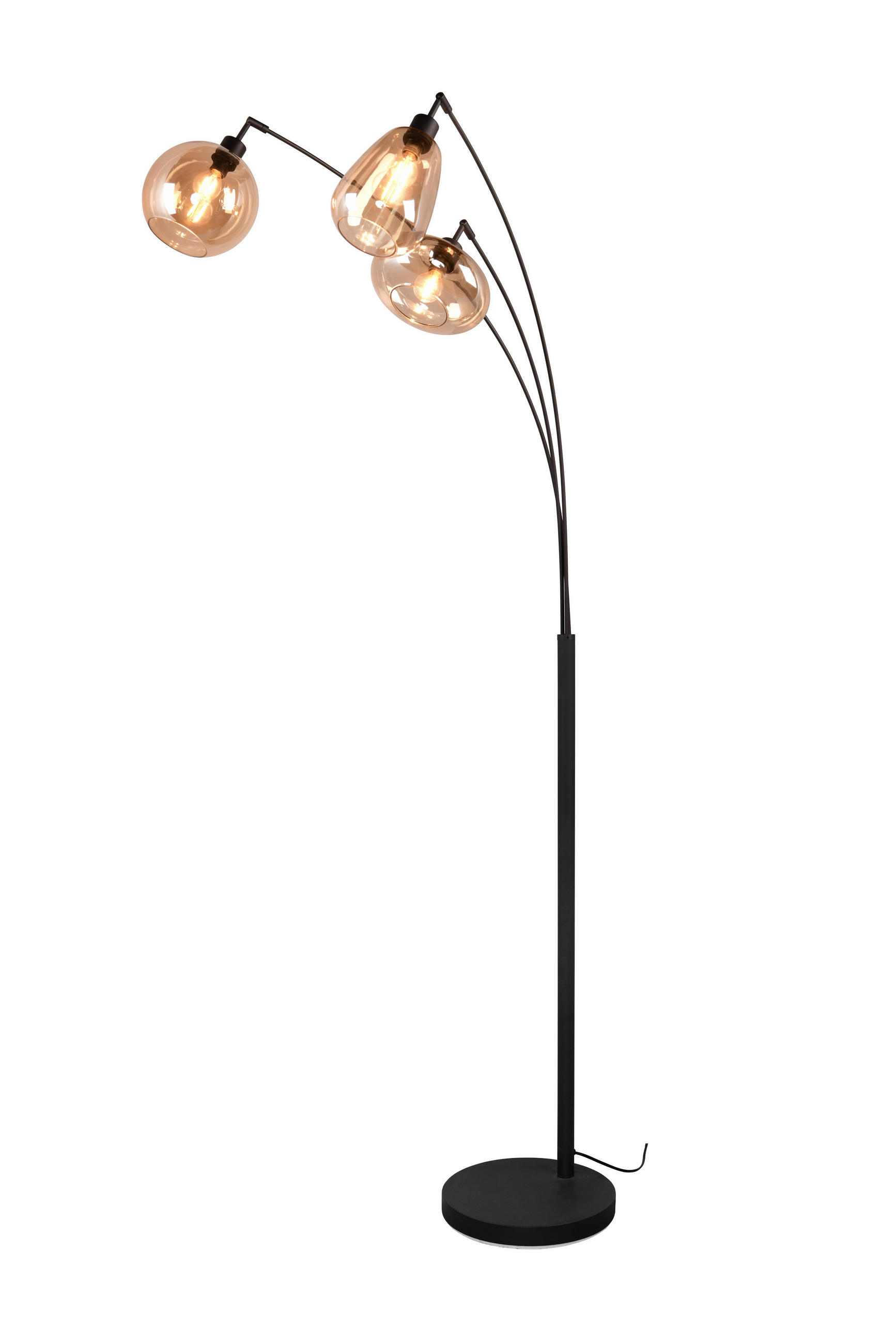 STEHLAMPE LUMINA - Schwarz - 0/0/200 cm - Schwarz, Metall (71.5/71.5/200cm) - Trio Leuchten