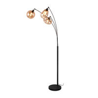 STEHLAMPE LUMINA - Schwarz - 0/0/200 cm - Schwarz, Metall (71.5/71.5/200cm) - Trio Leuchten