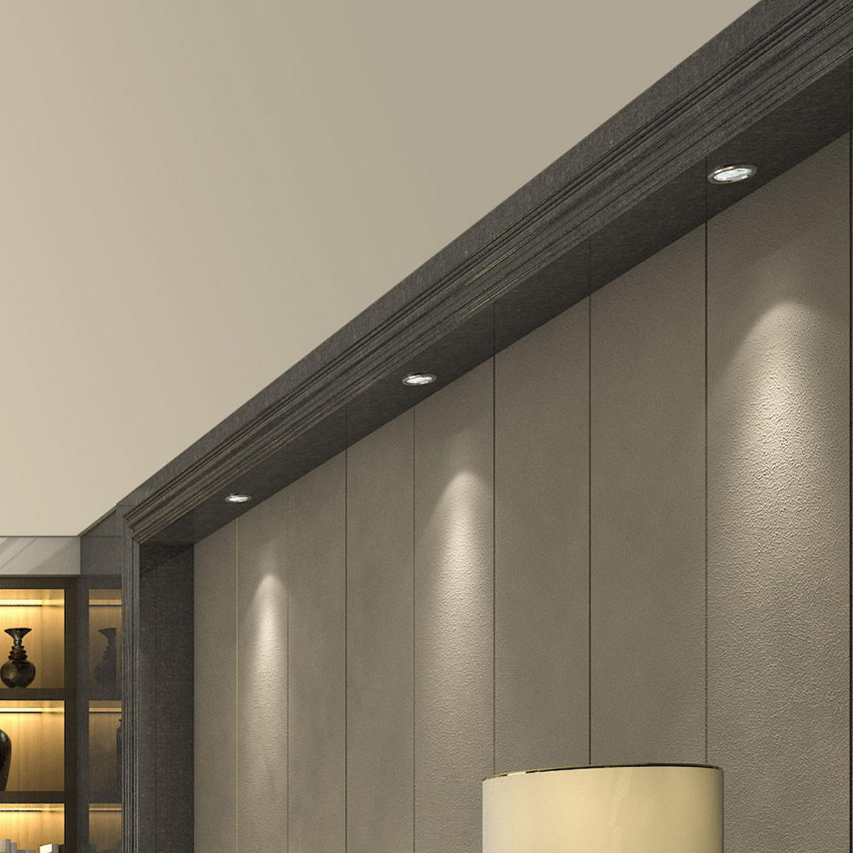 LED WANDLEUCHTE TRITON Metall Weiß 9er Set - Weiß, Metall (9/8.7/9cm)