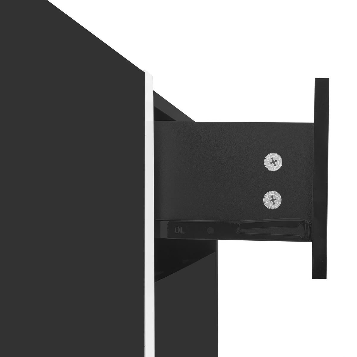 TV-LOWBOARD Schwarz-Weiß 170/30/39 cm - Schwarz, Holzwerkstoff (170/39/30cm) - PANGIVO