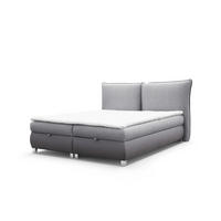 BOXBETT Valentin In Neve - Grau, Holzwerkstoff/Textil (120/200cm) - Fun Möbel