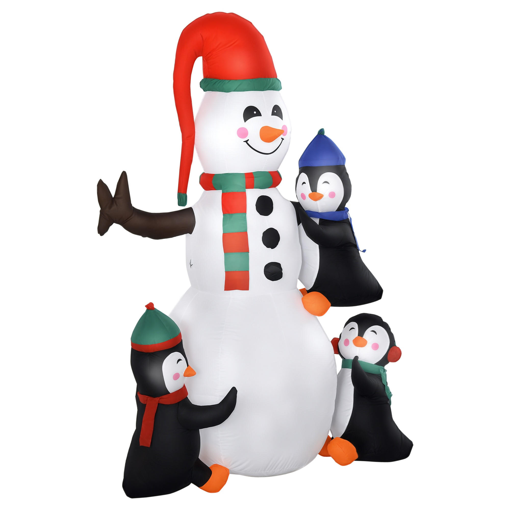 XXXLutz Weihnachts-Schneemann Mehrfarbig 70x180x140 cm