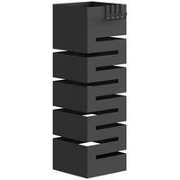 REGENSCHIRMSTÄNDER Stahl Schwarz - Schwarz, Metall (15.5/49/15.5cm) - HOMCOM