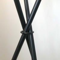 STEHLAMPE Fairy Dreibein Schwarz/Chrom - Chromfarben, Glas (40/40/160cm) - s.luce