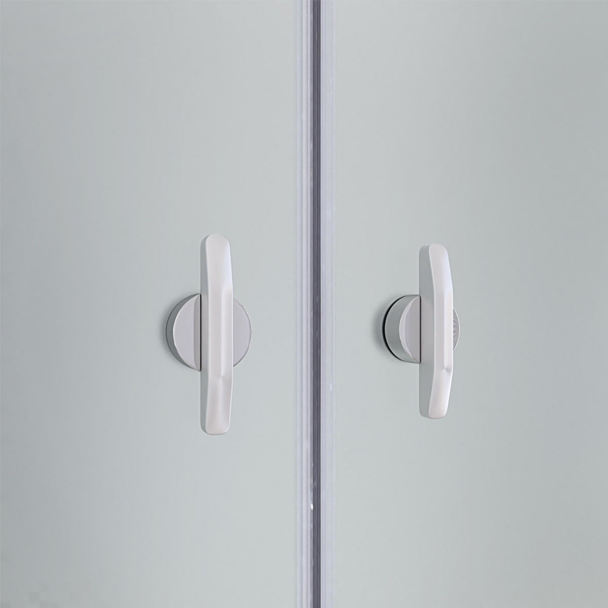 PENDELTÜR LAVEA - 110 cm - Silberfarben, Glas/Metall (110/195cm) - Home Deluxe