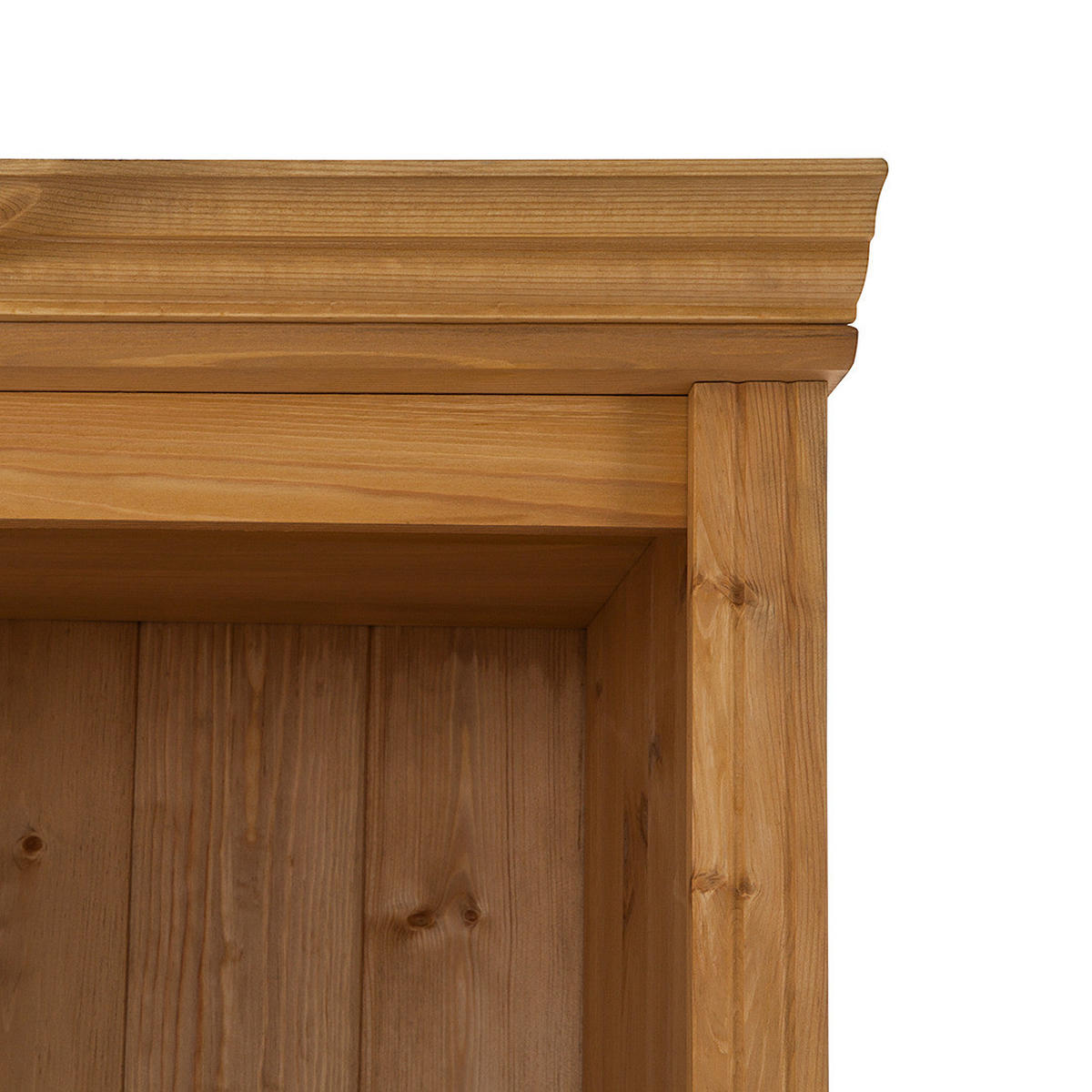 REGALWAND - Kiefer massiv, Typ A - Kieferfarben, Holz (148/223/37cm) - home24