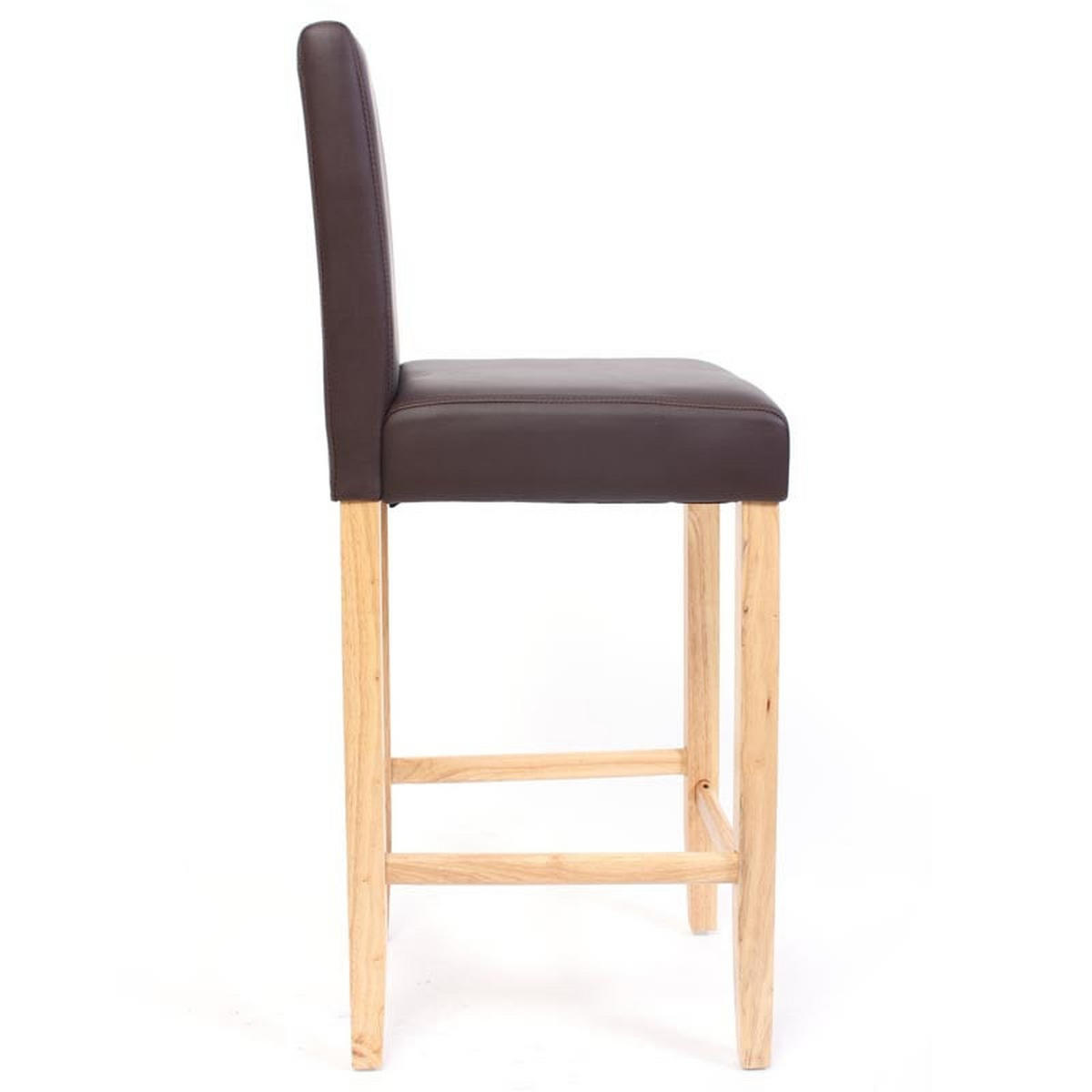 BARHOCKER Braun 2er-Set - Braun, Leder (41/109/50cm) - MCW