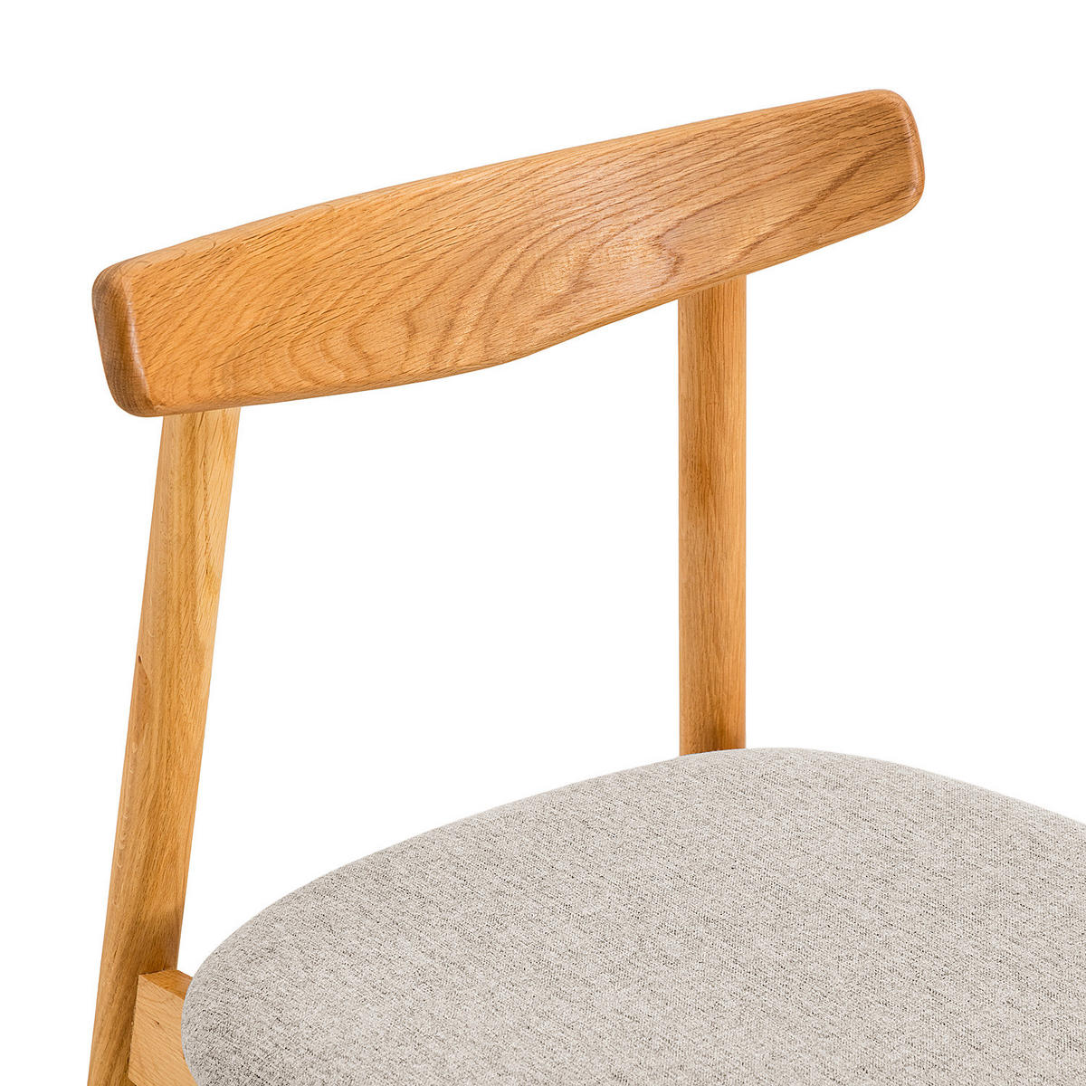 POLSTERSTUHL - 2er-Set - Hellgrau, Holz (46/78/54cm) - home24