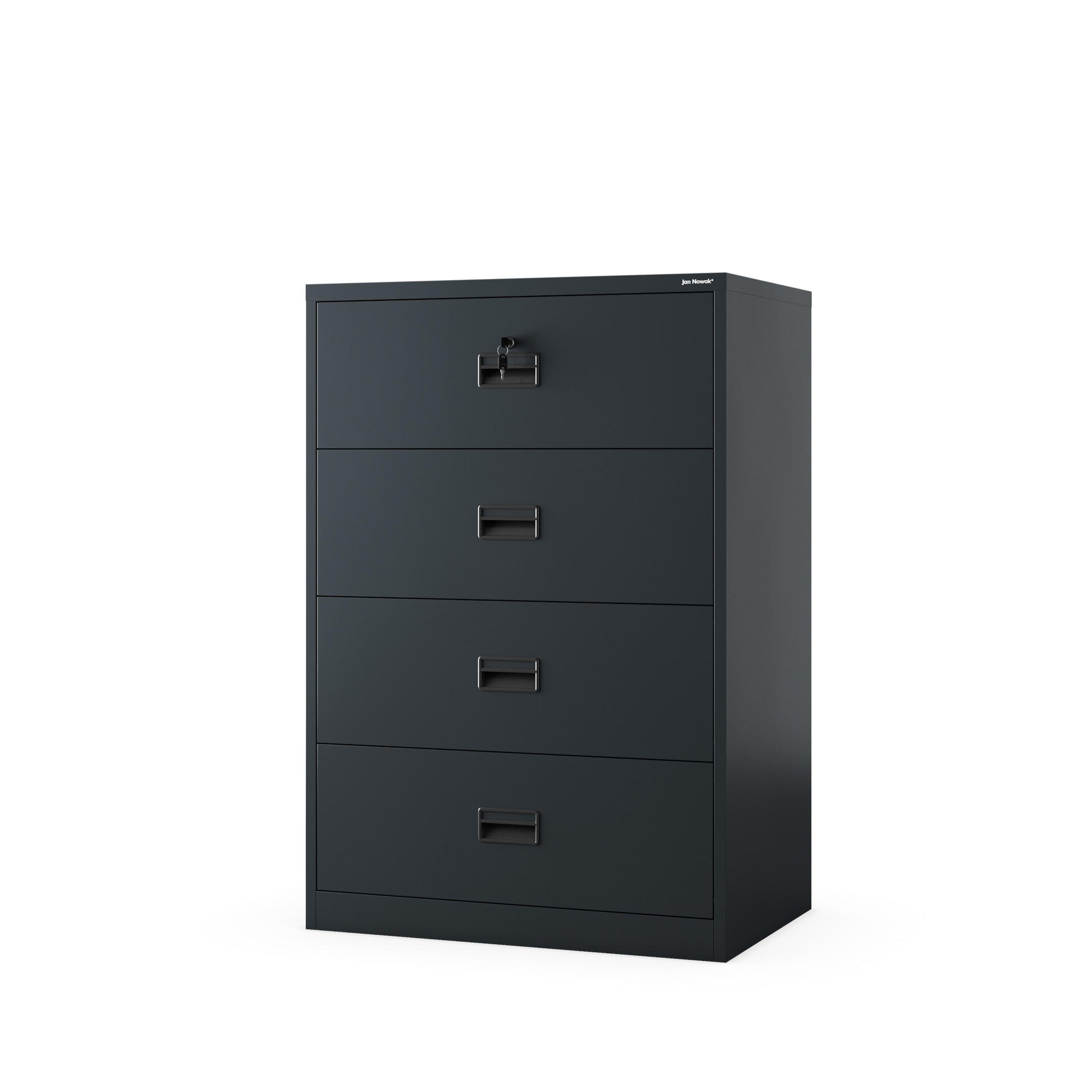 METALL-KARTEISCHRANK SARA XL V4 132x90x60 cm - Anthrazit, Metall (90/132/60cm) - Jan Nowak