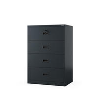METALL-KARTEISCHRANK SARA XL V4 132x90x60 cm - Anthrazit, Metall (90/132/60cm) - Jan Nowak