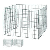 3XKOMPOSTER - Dunkelgrün, Metall (90/70/90cm) - Relaxdays