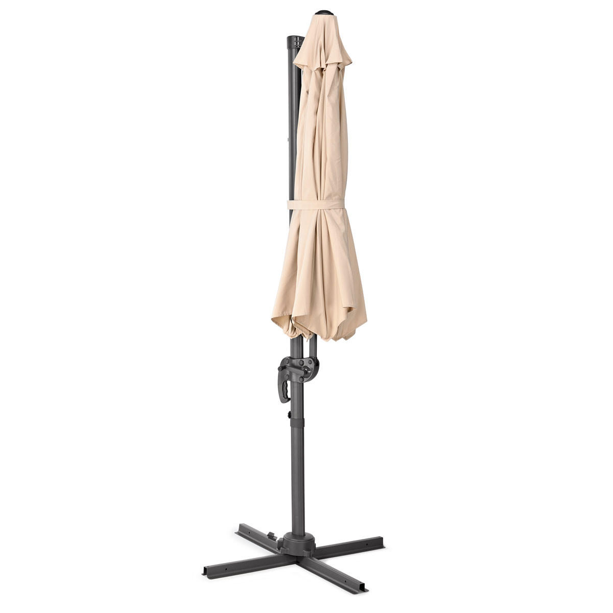 AMPELSCHIRM Helles Taupe - Hellbraun, Textil (290/290cm) - SVITA