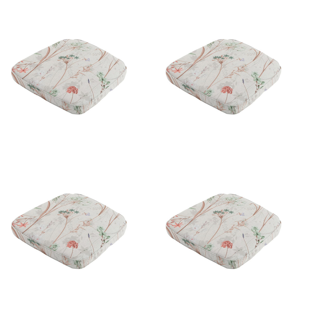 SITZKISSEN Donna 48/48 cm 4er-Set - Multicolor, Textil (48/7/48cm) - Madison
