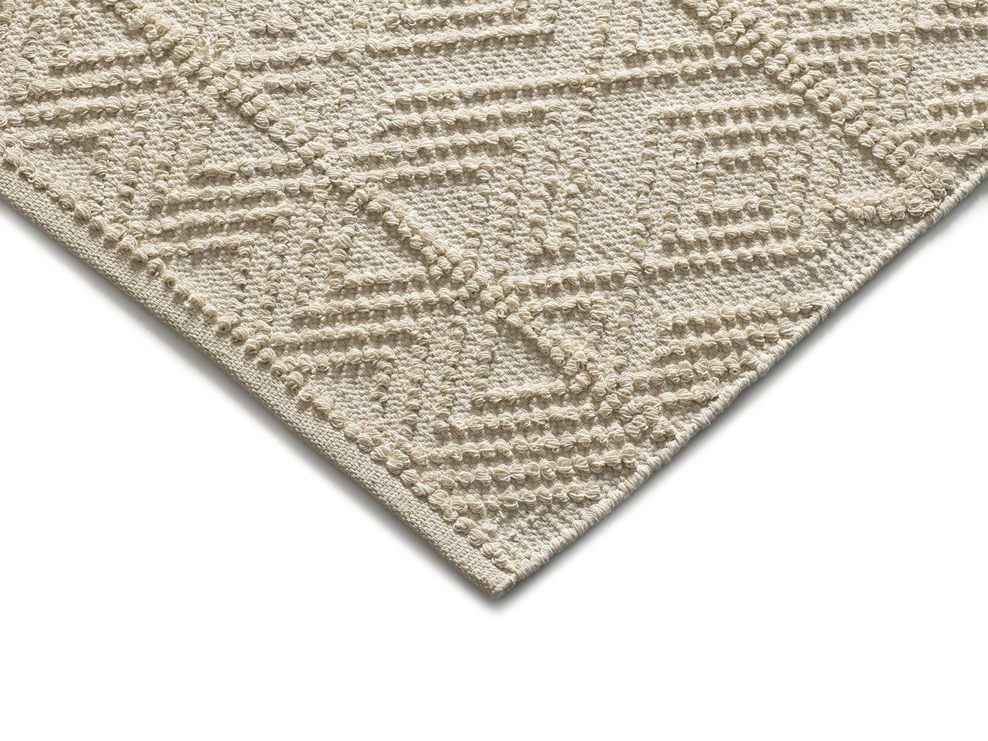 HANDWEBTEPPICH Handgefertigt Creme Pamuk 120/170 cm - Creme, Naturmaterialien/Naturmaterialen (120/170cm) - Atticgo