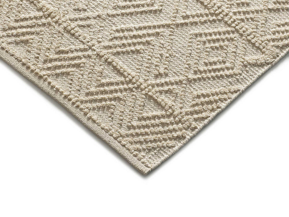 HANDWEBTEPPICH Handgefertigt Creme Pamuk 120/170 cm - Creme, Naturmaterialien/Naturmaterialen (120/170cm) - Atticgo