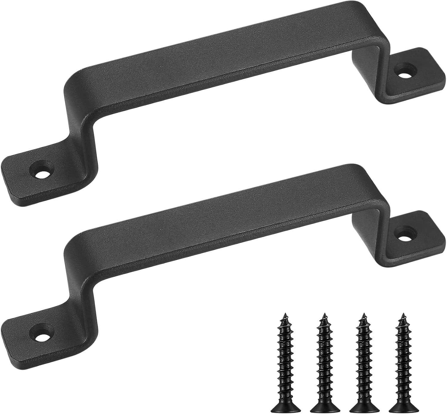 MÖBELGRIFF Schwarz 2er-Set Gusseisen - Schwarz, Metall (2.5/4/18.8cm)