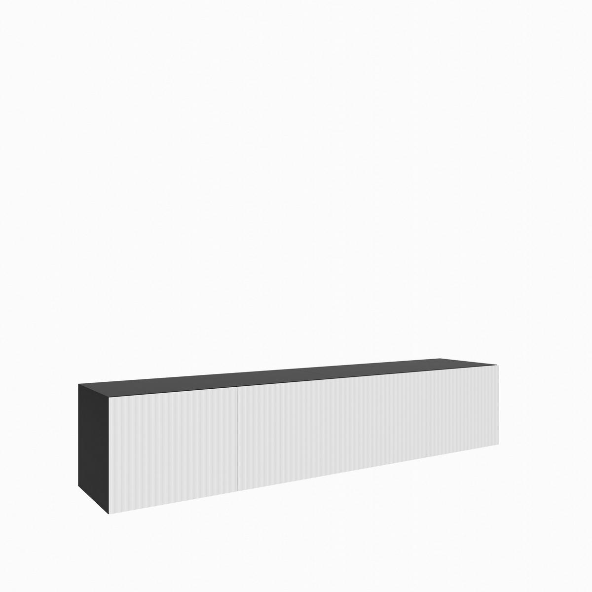 LOWBOARD VAREN 200/41/40 cm, Hängender TV-Schrank Anthrazit / Weiß - Anthrazit/Weiß, Holzwerkstoff (200/41/40cm) - MASSENO