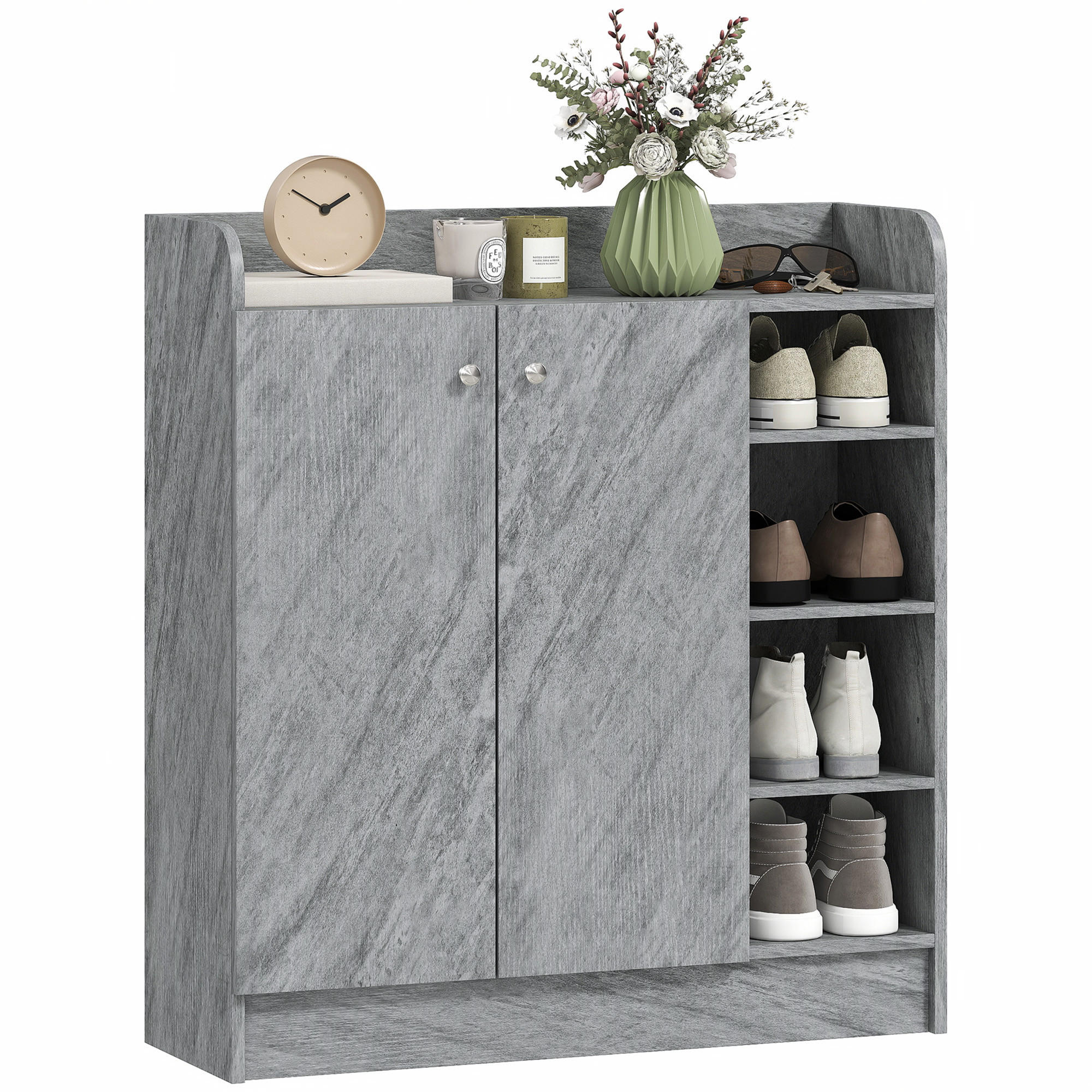 XXXLutz Schuhschrank Grau 83x90x30 cm