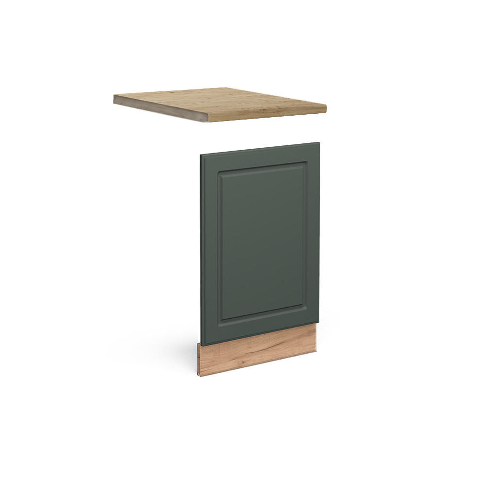 FRONTPANEL Fame-Line Grönt och guld lanthus 45 cm , AP Oak Grön, Ekfärgad 67.4/45/60 cm