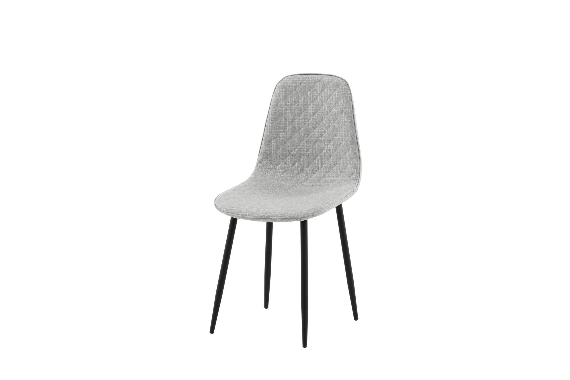 ESSZIMMERSTUHL POLAR Grau 44x53x88 cm - Grau, Textil (44/88/53cm) - FURNLUX