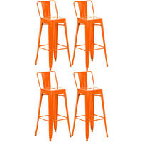 BARHOCKER Mason 4er Set orange - Orange, Metall (44/96/43cm) - furnicato