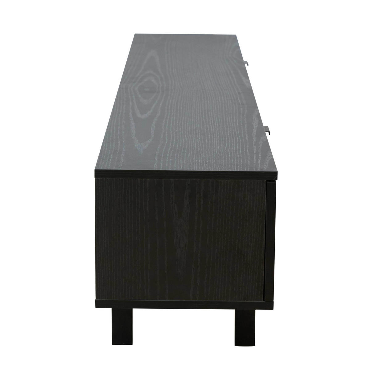 TV-SCHRANK, Schwarz - Schwarz, Holz (30/39/160cm) - Oviala