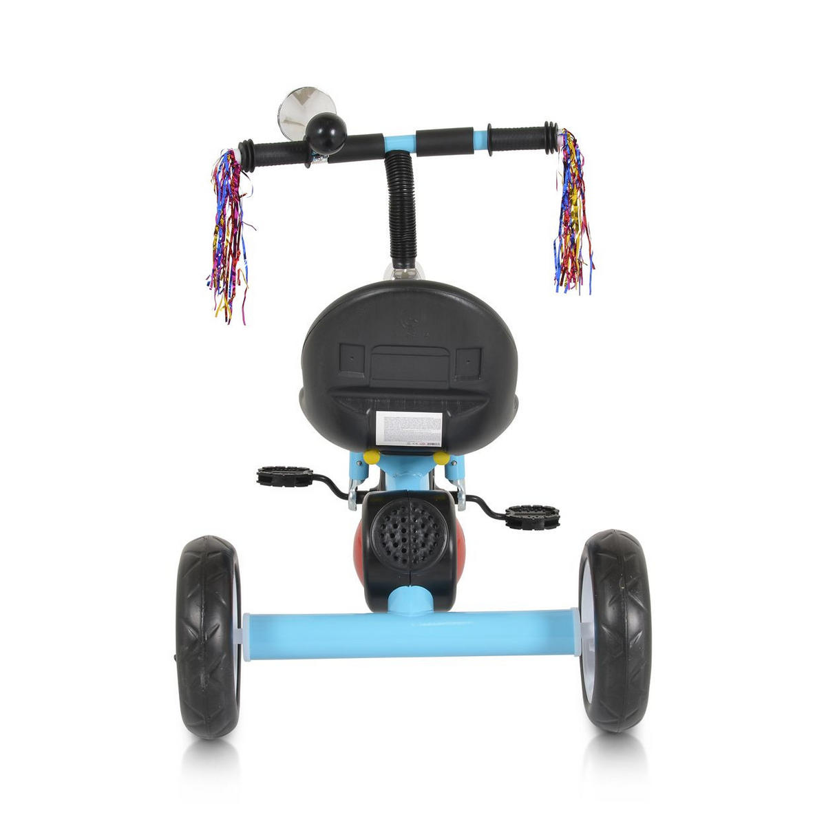 DREIRAD Bonfire hellblau EVA-Reifen LED-Licht ,Musik Licht, Hupe, Sitz einstellbar - Hellblau, Metall (65/48/58cm) - Moni