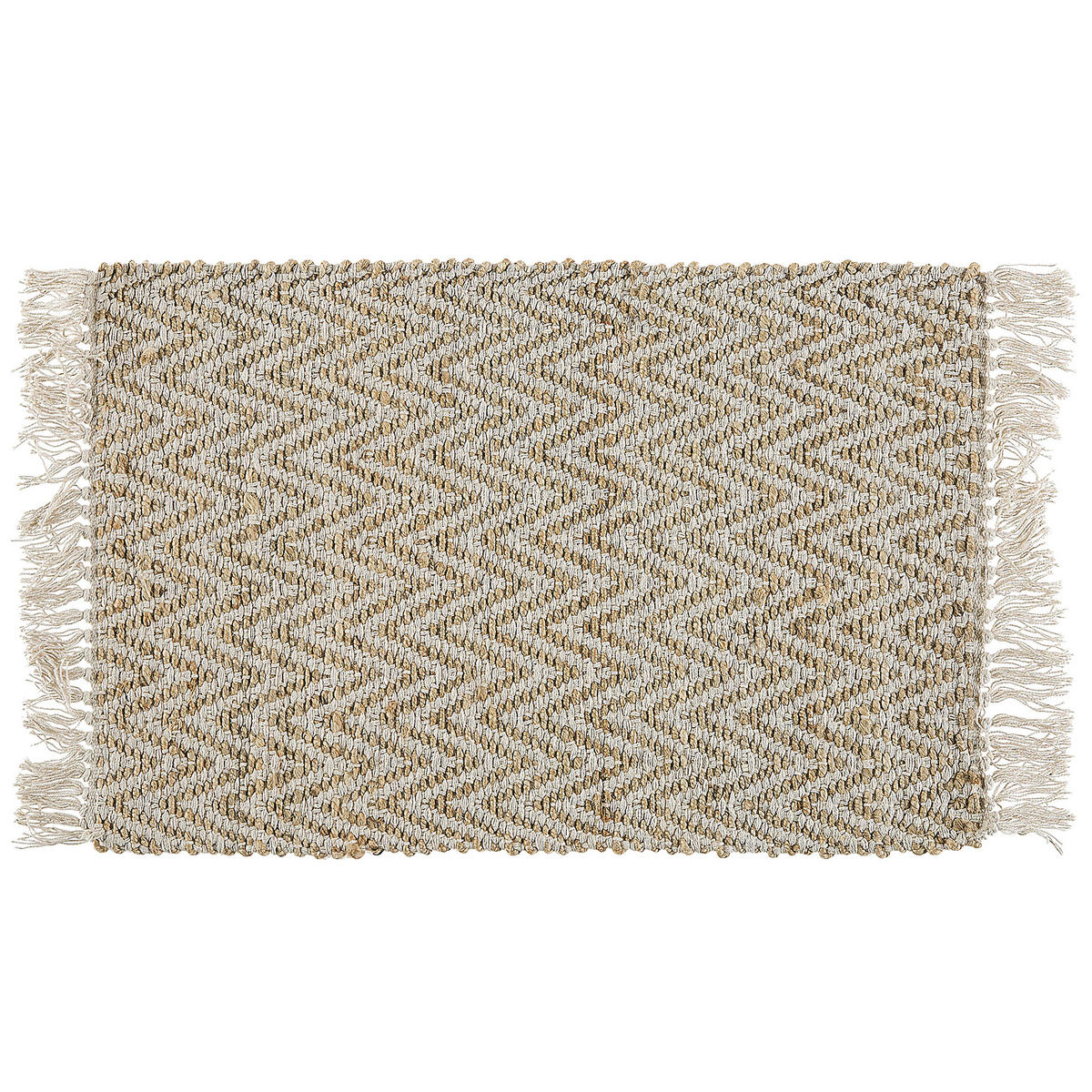 KURZFLOR-TEPPICH Afrin 80/50 cm - Beige, Naturmaterialen (50/80cm) - Beliani
