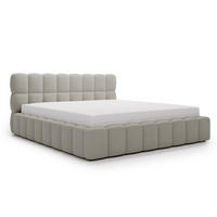 POLSTERBETT ALMA 180 x 200 cm, Bubble, Bouclé, beige - Beige, Textil (180/200cm) - Labett